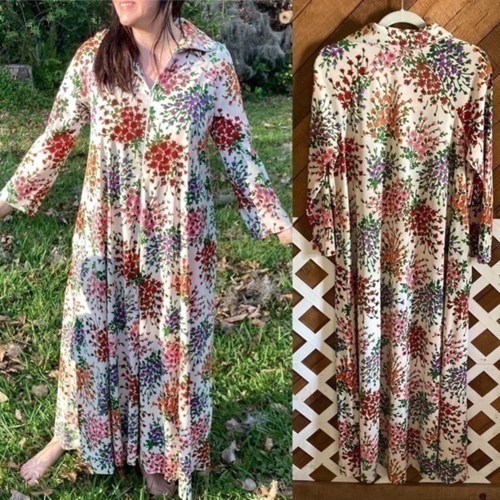 Vintage JC Penney floral long sleeved dress